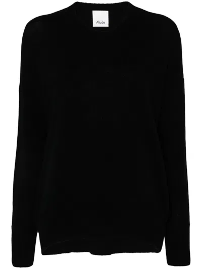 Allude Long-sleeved Ribbed Sweater