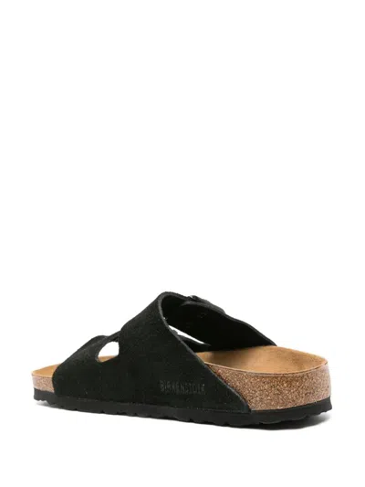 Birkenstock Soft Footbed Arizona Slides In Black