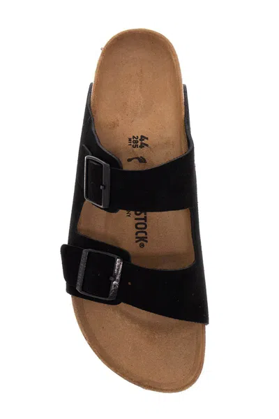 Birkenstock Soft Footbed Arizona Slides In Black