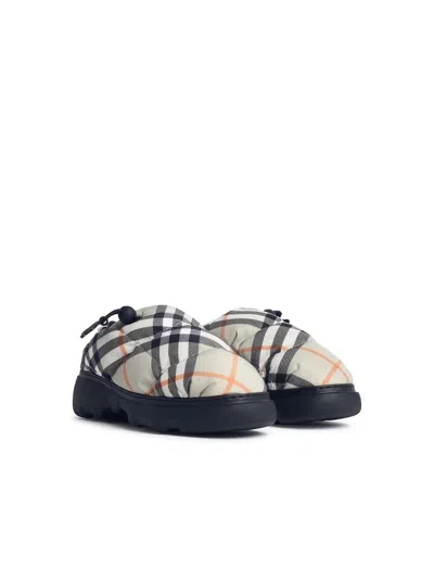 Burberry Pillow Mules In Green