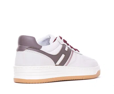 Hogan H630 Leather Sneakers In Red
