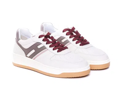 Hogan H630 Leather Sneakers In Red