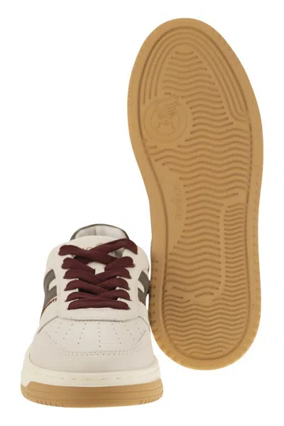 Hogan H630 Leather Sneakers In Red