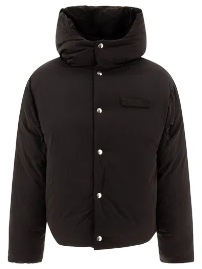 Jacquemus La Doudoune Down Jacket Men In Black