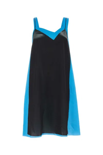 Shop Loewe Dress In Blackblue