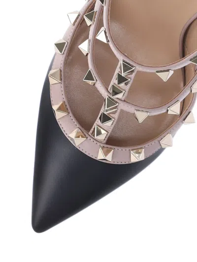 Valentino Rockstud Slingback In Black