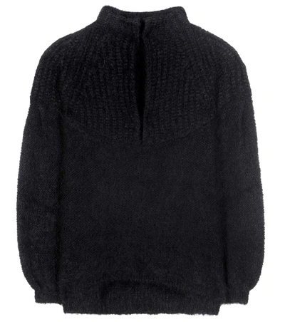 Tom Ford Mohair-blend Sweater In Llack