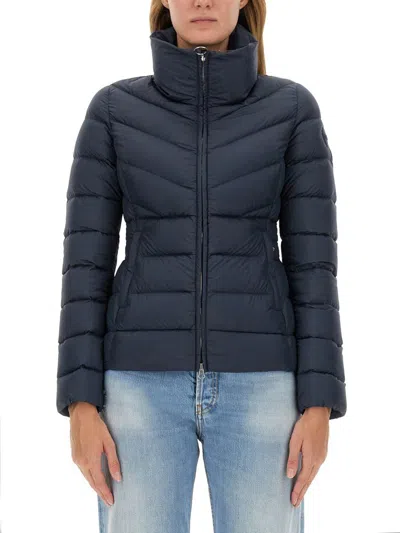 Colmar Down Jacket With Logo In Blue