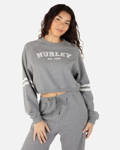 Inmocean Women's Night School Raglan Crewneck In Heather Grey