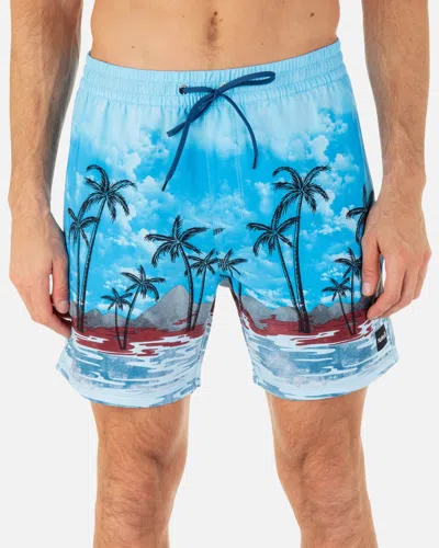 United Legwear Men's Cannonball Volley 17" In Bliss Blue
