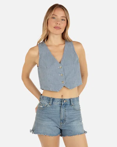 Inmocean Women's Railroad Vest T-shirt In Blue