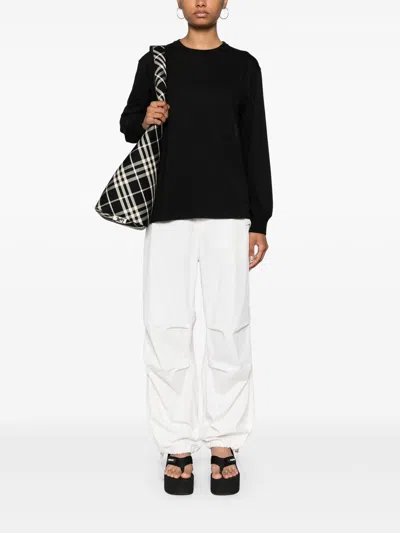 Alexander Wang Essential Jsy Ls T-shirt W/ Puff Logo & Bound Neck Clothing