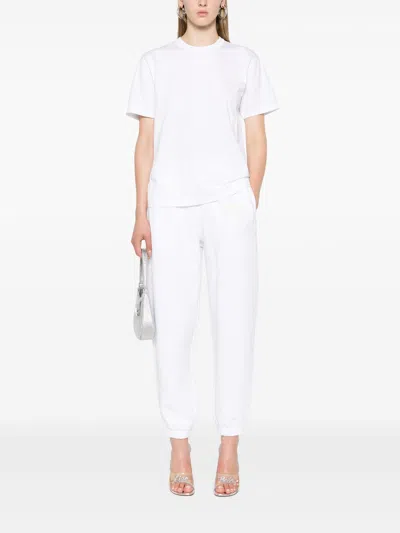 Alexander Wang Essential Jersey Short Sleeve Tee With Puff Logo And Bound Neck Clothing