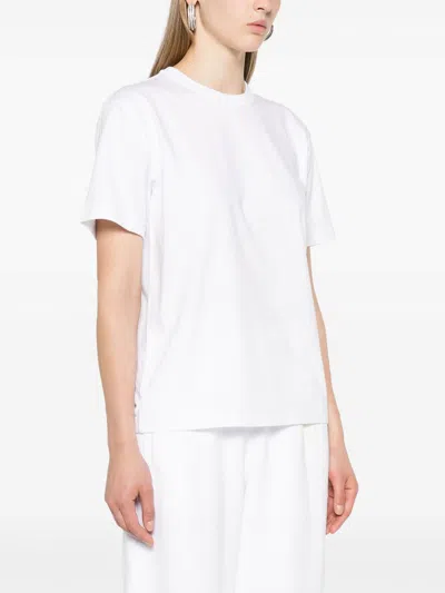 Alexander Wang Essential Jersey Short Sleeve Tee With Puff Logo And Bound Neck Clothing