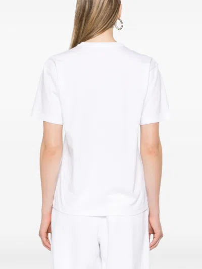 Alexander Wang Essential Jersey Short Sleeve Tee With Puff Logo And Bound Neck Clothing
