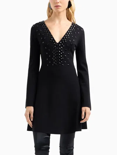 Shop Emporio Armani Dresses Black