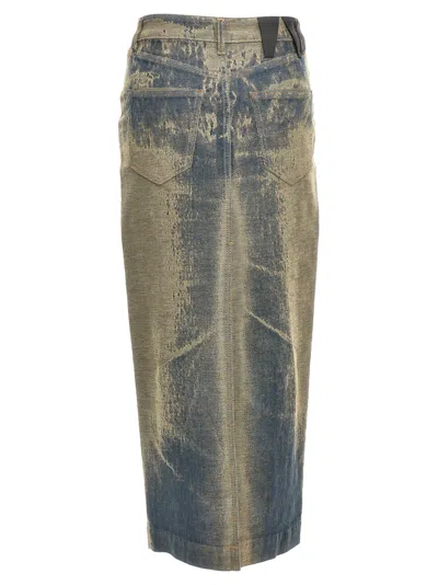 Darkpark Elasticated Denim Half-length Skirt
