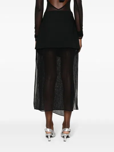 Gauchère Panelled Wool Skirt