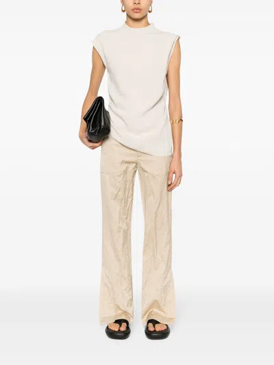 Gauchère Crepe Asymmetric Sleeveless Blouse