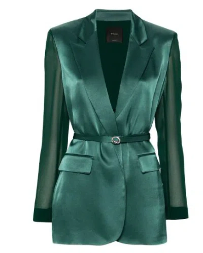 Shop Pinko Jackets In Verde Bottiglia