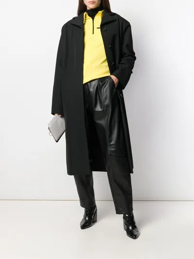 Kwaidan Editions Oversized Belted Coat In Black