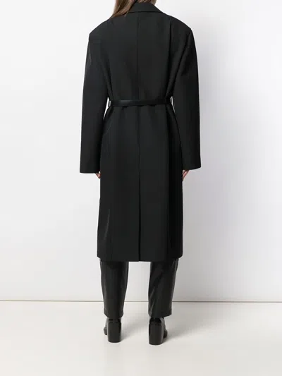 Kwaidan Editions Oversized Belted Coat In Black