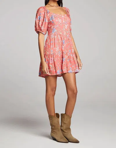 SALTWATER LUXE PARDEE MINI DRESS IN POPPY 