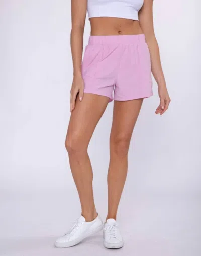 Mono B Athleisure Running Shorts In Pink In Pink