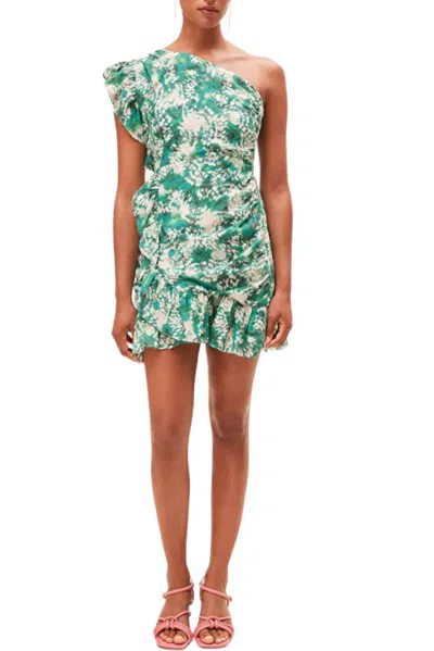 SUNCOO CHERRY DRESS IN GREEN 