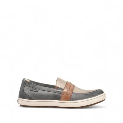 TAOS WOMEN'S UPWARD SLIP-ON SHOES - MEDIUM WIDTH IN STEEL/TAUPE MULTI 