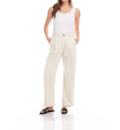 Fifteen Twenty Clara Cuffed Jean In Natural In White