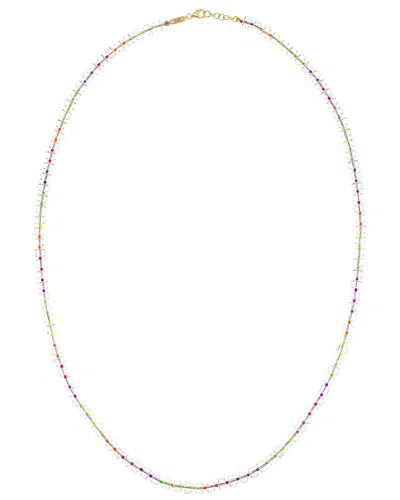 Bea Bongiasca Wow 9k & Silver 256.80 Ct. Tw. Rock Crystal Beaded Necklace In Multi