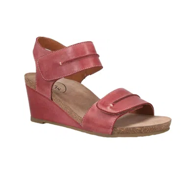 Taos Women's Reason Sandals In Warm Red In Multi