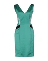 Just Cavalli Short Dresses In Green