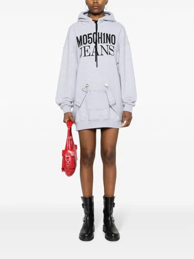 Moschino Jeans Strap-detailed Hooded Minidress