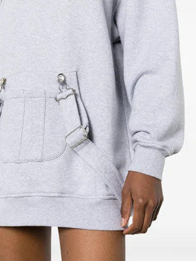 Moschino Jeans Strap-detailed Hooded Minidress