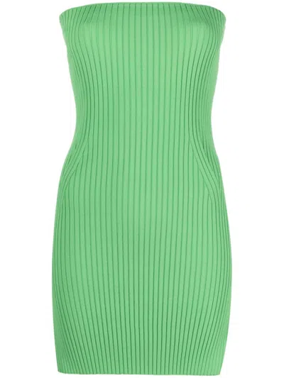 Nanushka Brynn Ribbed-knit Strapless Top