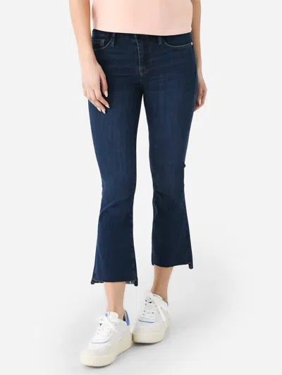 FRAME LE CROP MINI BOOT RAW STAGGER JEAN IN MAJESTY 