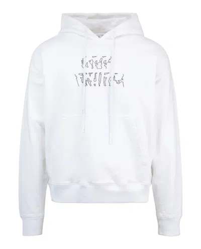 Off-white Neen Arrow Skate Hoodie In White