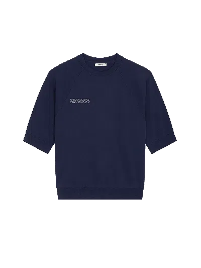 Pangaia Dna Double Jersey Short Sleeve Top In Blue