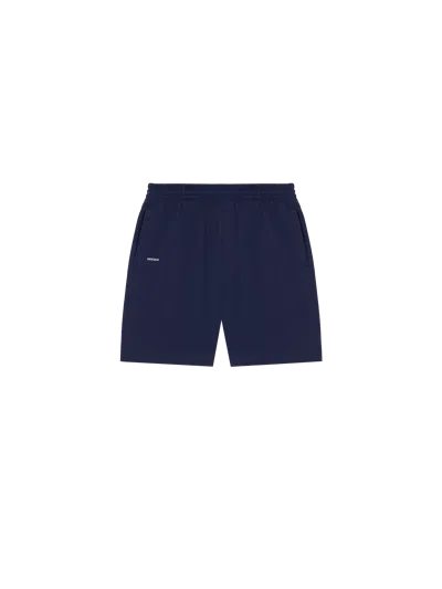 Pangaia Dna Double Jersey Panelled Shorts In Blue
