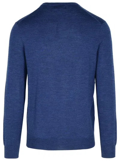 Shop Polo Ralph Lauren Navy Wool Sweater