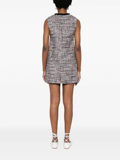 Self-portrait Black Sequin-embellished Boucl-tweed Mini Dress