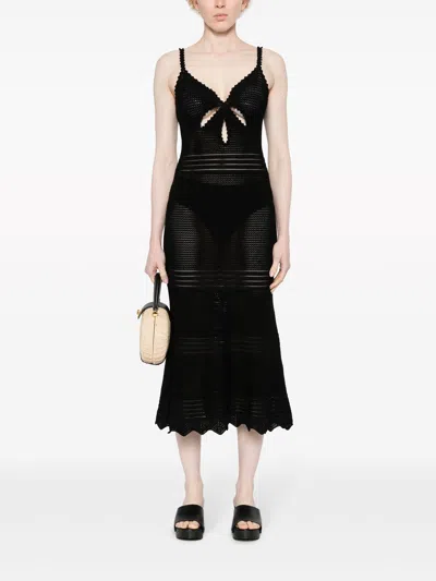 Self-portrait Self Portrait Crochet Midi Dress In