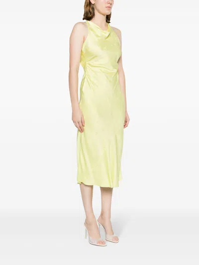 Forte Forte Star-jacquard Satin Midi Dress