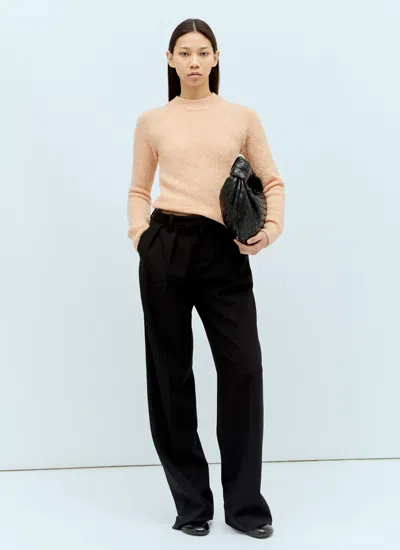 Dries Van Noten Texas Wool Blend Sweater In Peach In Cream