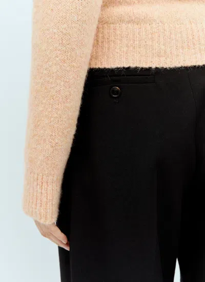 Dries Van Noten Texas Wool Blend Sweater In Peach In Cream