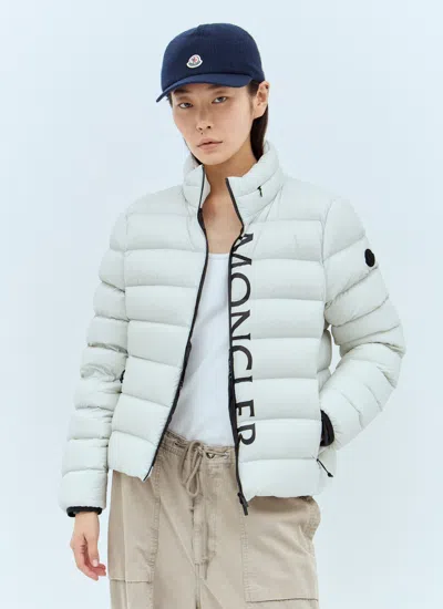 Moncler Women Knitted Baseball Cap In Blue