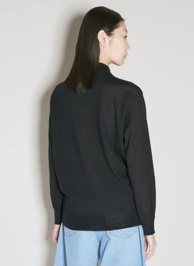 Prada Women Cashmere Polo Sweater In Black
