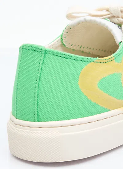 Vivienne Westwood Plimsoll 2.0 Low-top Sneakers In Green